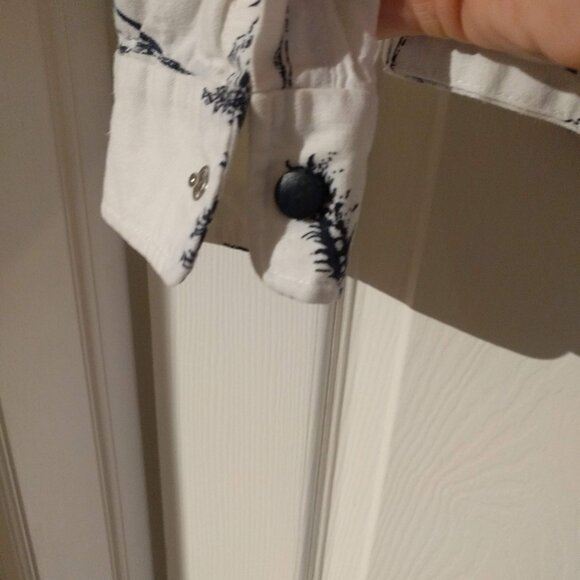 Print Linen Cotton Blouse - Picture 4 of 4